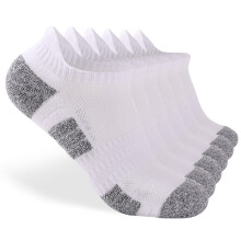 6 Pack Men Women Breathable Cushioned Low Cut Running Socks, S-L Sizes