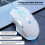 RGB Gaming Mouse 7200 DPI, 8 Keys, Backlight, USB Wired, White 8