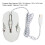 RGB Gaming Mouse 7200 DPI, 8 Keys, Backlight, USB Wired, White 2