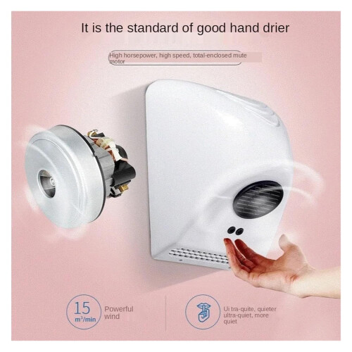 Hand Drying Machine Household Bathroom Infrared Sensor Smart Automatic White Hotel Use 1
