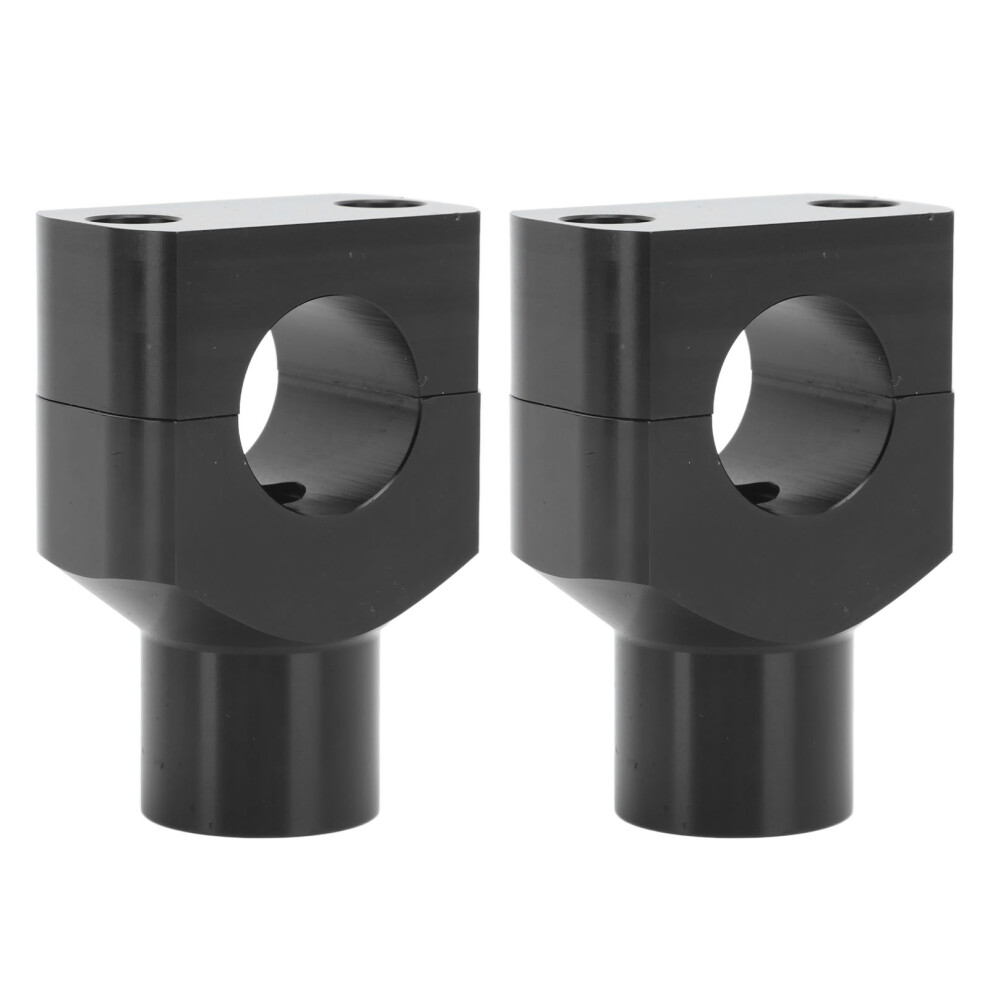 Motorcycle Handlebar Bracket Clamp Metal Riser Mount 25Mm Diameter Black 4301363590440