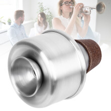 Practice Trumpet Mute Aluminum Alloy Silencer for Kids & Adults Silver Finish