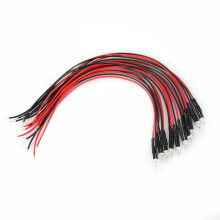 orange LED Licht 10 Stück 12V 3mm Dioden mehrfarbig 20cm Kabel Energiesparend