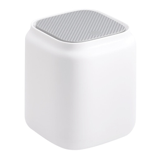 Press Top Mini-Desktop-Mülleimer 9.3oz Weißer Deckel 1