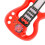 Faltbare E-Gitarre Spielzeug - 3 x AA, Rot 5