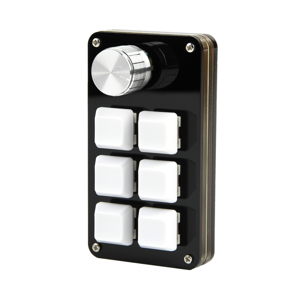 6 Keys Programmable Keyboard With Knob Function Programming 7704000191401