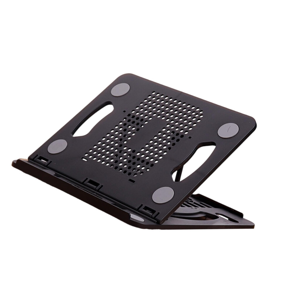 Adjustable Laptop Stand For Desk Foldable Bracket Portable Holder Notebook Computer Mount Black 9339159363478