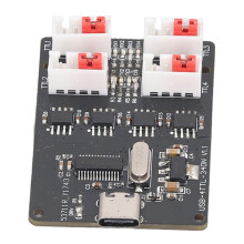 4 Way USB-C to TTL Serial Port Module with LED Indicator, PCB