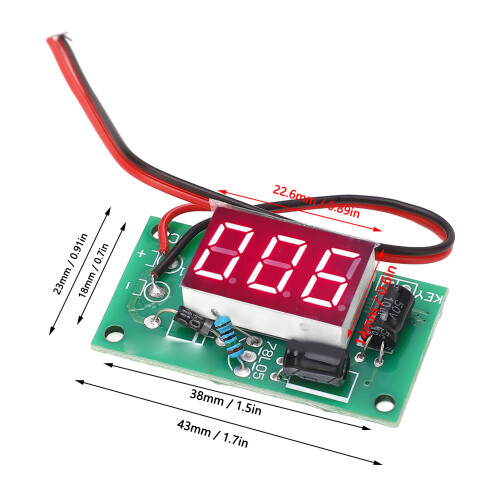 Trigger-Zähler-Modul 3-Bit rotes Display-PCB 7-16V 1