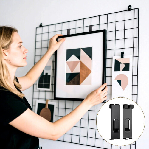 10pcs Grid and Wall Mount Hooks Multipurpose Organizers for Home 1