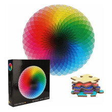 Tausend Farbverlaufs-Kreis-Puzzle 1000 Stück, 67,5 cm für Erwachsene