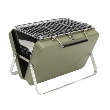 Bbq Grill Portable Folding Camping Grill With Hardness For Outdoor Camping Green