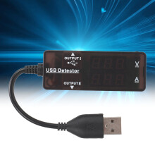 Dual-USB-Tester 0-99999mA/H, 69x26x19mm, Rot/Blau