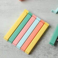 (Multicolor, one-size) Plastic Sealing Clips, 6pcs Multicolor Kitchen Sealing Bag Clip, Household Snack Bag Clip, Kitchen Accessories,