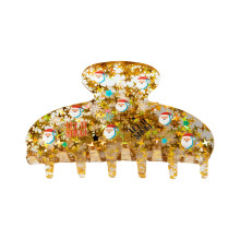 Christmas Santa Hair Claw Clip Large Barrettes Hair Jaw-B19312