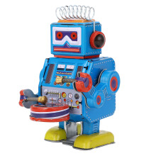 Unique Clockwork Robot Tin Toy - Perfect Gift for Collectors & Events