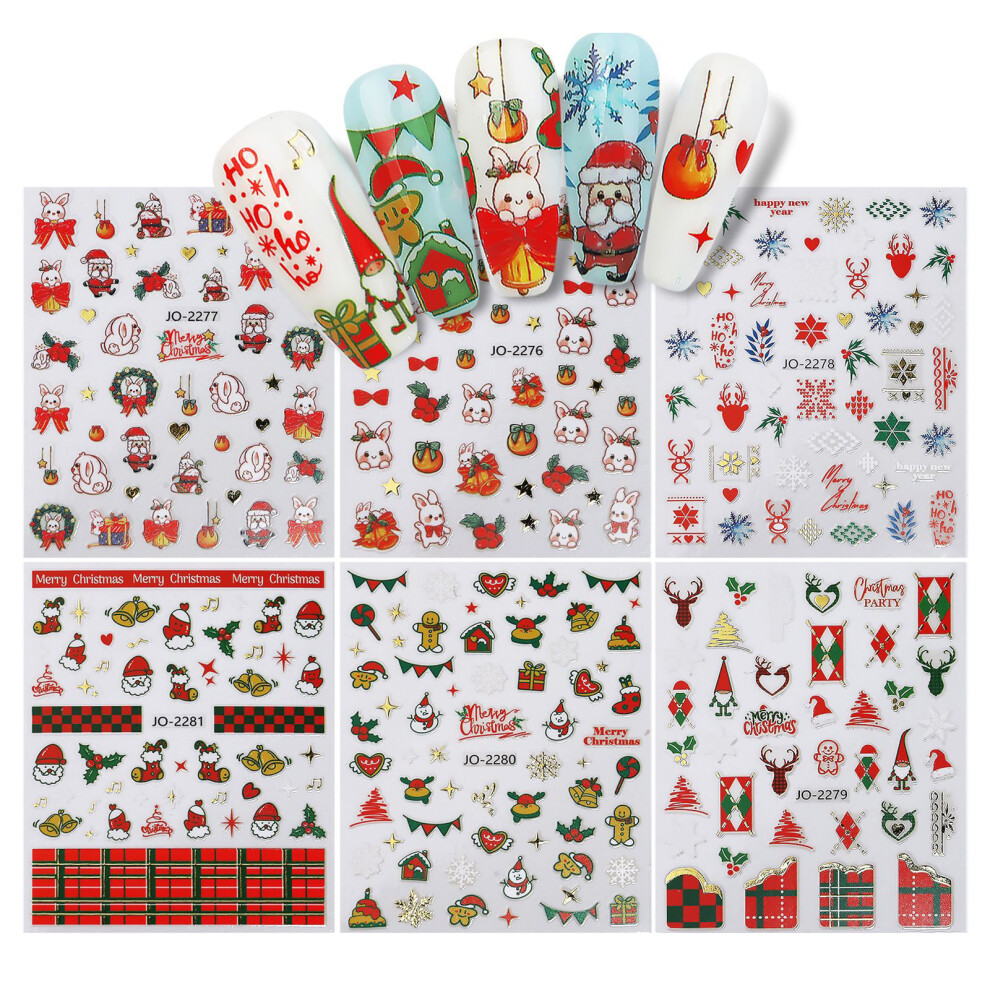 Holiday Nail Art Decals Manicure Self Adhesive Nail Sticker-01