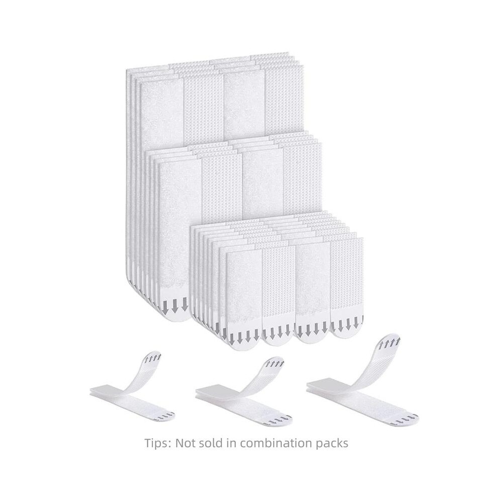 (Cloud White, 19*93Mm) Heavy Duty Adhesive Photo Hanging Strips, 12Pcs Heavy Wall Hooks For Party Decor, Damage-Free Removable Wall Tape 5071832461364
