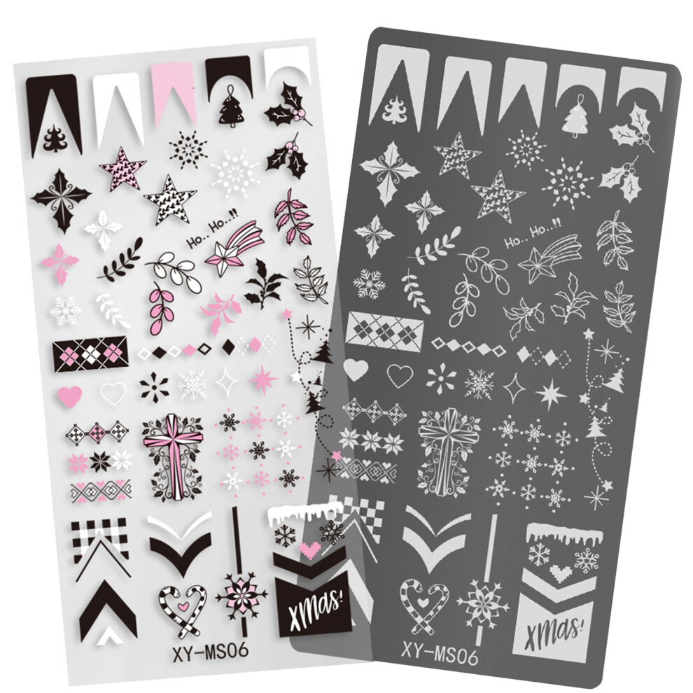 Christmas Nails Stamps Nails Art Stamping Plates Snowflake-MS06