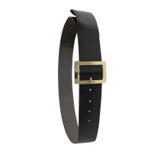 Christmas Santa Belt for Adults Black Pirate Belt Men-Gold