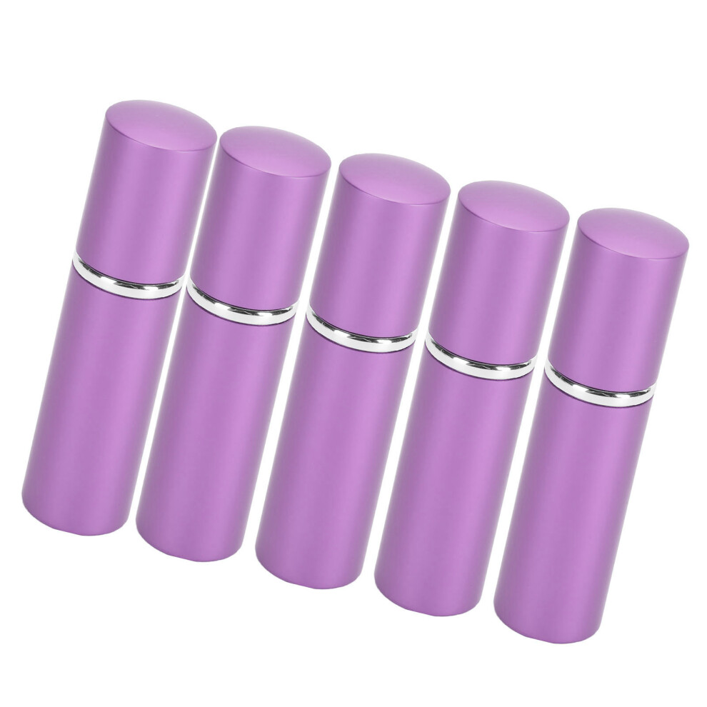 5 Pack Violet Glass 10ml Spray Bottles for Perfumes & Essential Oils