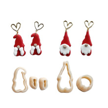 5Pcs Christmas Themed Clay Cutter Clay Pottery Tool for Jewelry