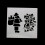 7 Pcs Cake Decorating Stencils Christmas Cookie Templates 5
