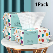 (100pcs/pack, multicolor) Disposable Face Towel, Soft Multi-purpose Makeup Remover Disposable Face Towel, Disposable Face Cleaning Towel for