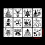 12PCS Reusable Christmas Style Drawing Stencil Set for Christmas 3