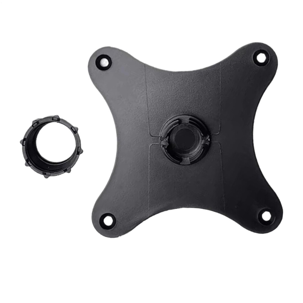 Monitor Mount Bracket Adapter 75Mm Hole, Tv Mounting Plate, Horizontal/Vertical 17Mm Ball Head, Black 9339159366035
