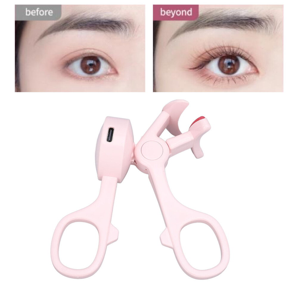 Portable Electric Heated Eyelash Curler with USB-C Rechargeable, 3.7V