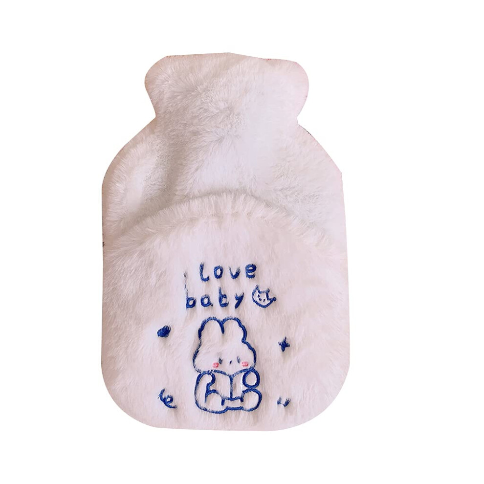 500ml Rubber Hot Water Bottle With Plush Cover Cartoon Animal Design ExplosionProof Winter Warmer Pain Relief Gift