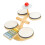 Kids Wooden Drum Set for Cognitive Development, Home School Toy 1