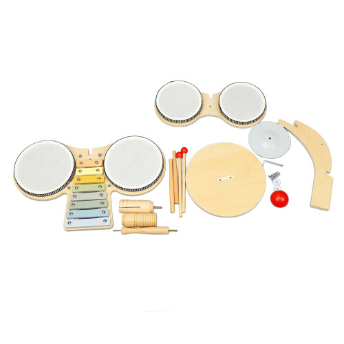Kids Wooden Drum Set for Cognitive Development, Home School Toy 2