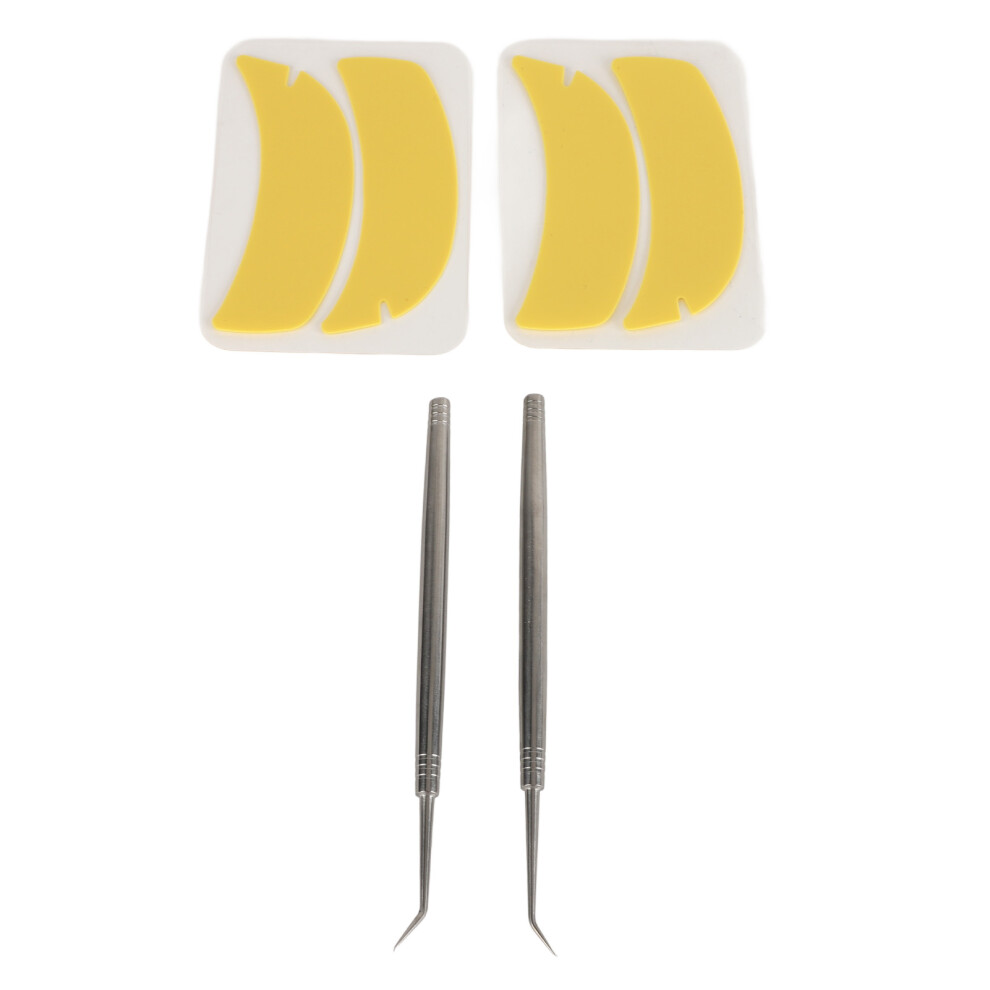 2 Pair Silicone U-Shaped Lash Lift Perm Pads for Eyelash Extensions and Curling