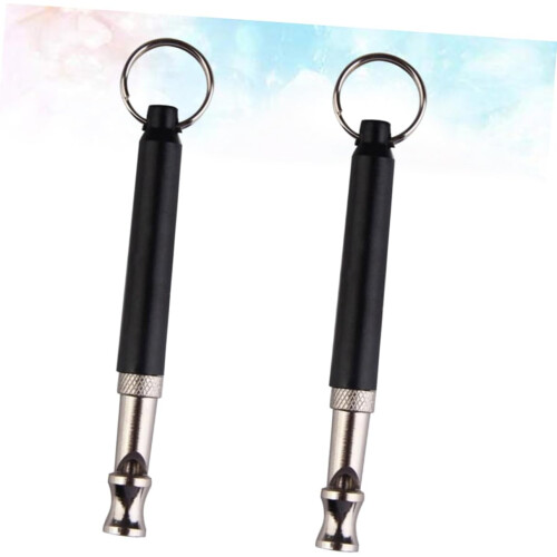 Dog Training Whistle 2Pack Ultrasonic Bark Control Recall Device For All Breeds 2