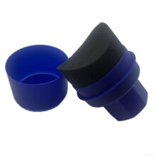 Car Tire Waxing Sponge Pad Blue Flexible With Comfortable Grip Elasticity For Consistent Shine Tire Care