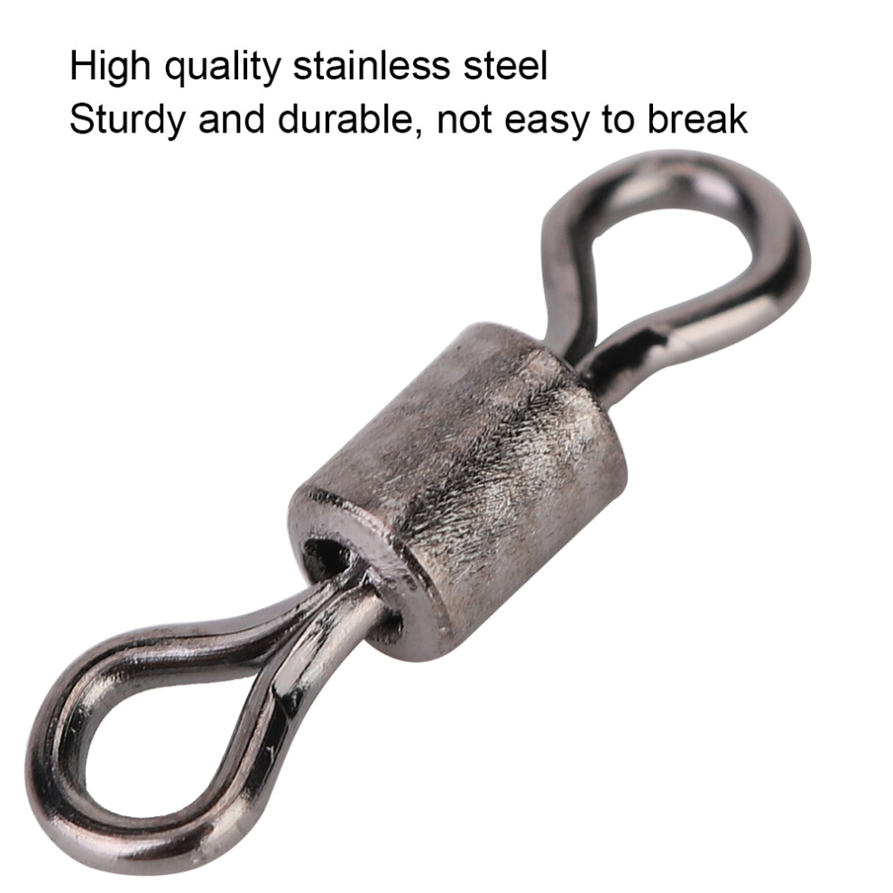 Fishing Connector Pins 50pcs - #10 Stainless Steel Swivels Non-Winding-image-OPC-PN6N8G6-NEW