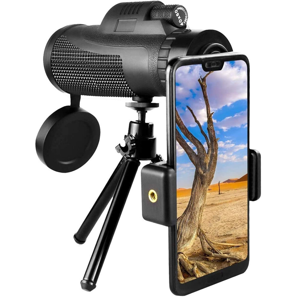 Portable Monocular Telescope 40X60 Power Hd Monocular With Smartphone Holder 9323874102252