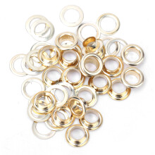 DIY Leather Craft Accessories 100 Pcs Brass Eyelets 14mm Anti Rust Golden