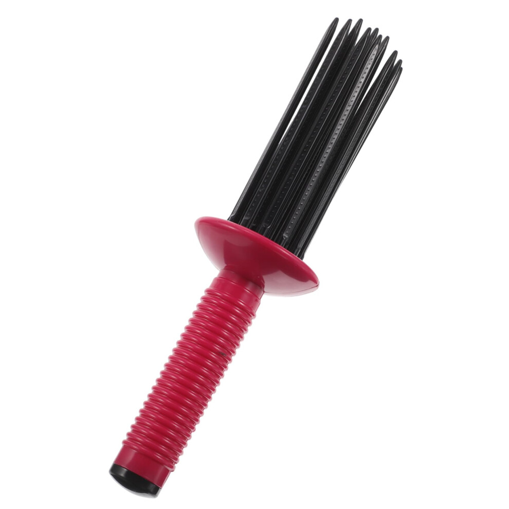 Unisex Red Blow Drying Curly Hair Comb Multifunctional Styling Tool Curl Brush For Curly Hair Antislip Detangling Bun Maker Updos