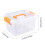 Large Stackable Plastic Storage Box with Lid, 4 Sizes, Orange 6
