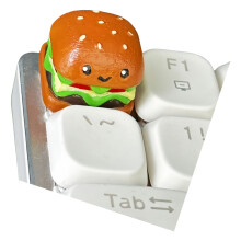 Vibranted Color Resin Fast Food Keycaps lWear- Hamburger