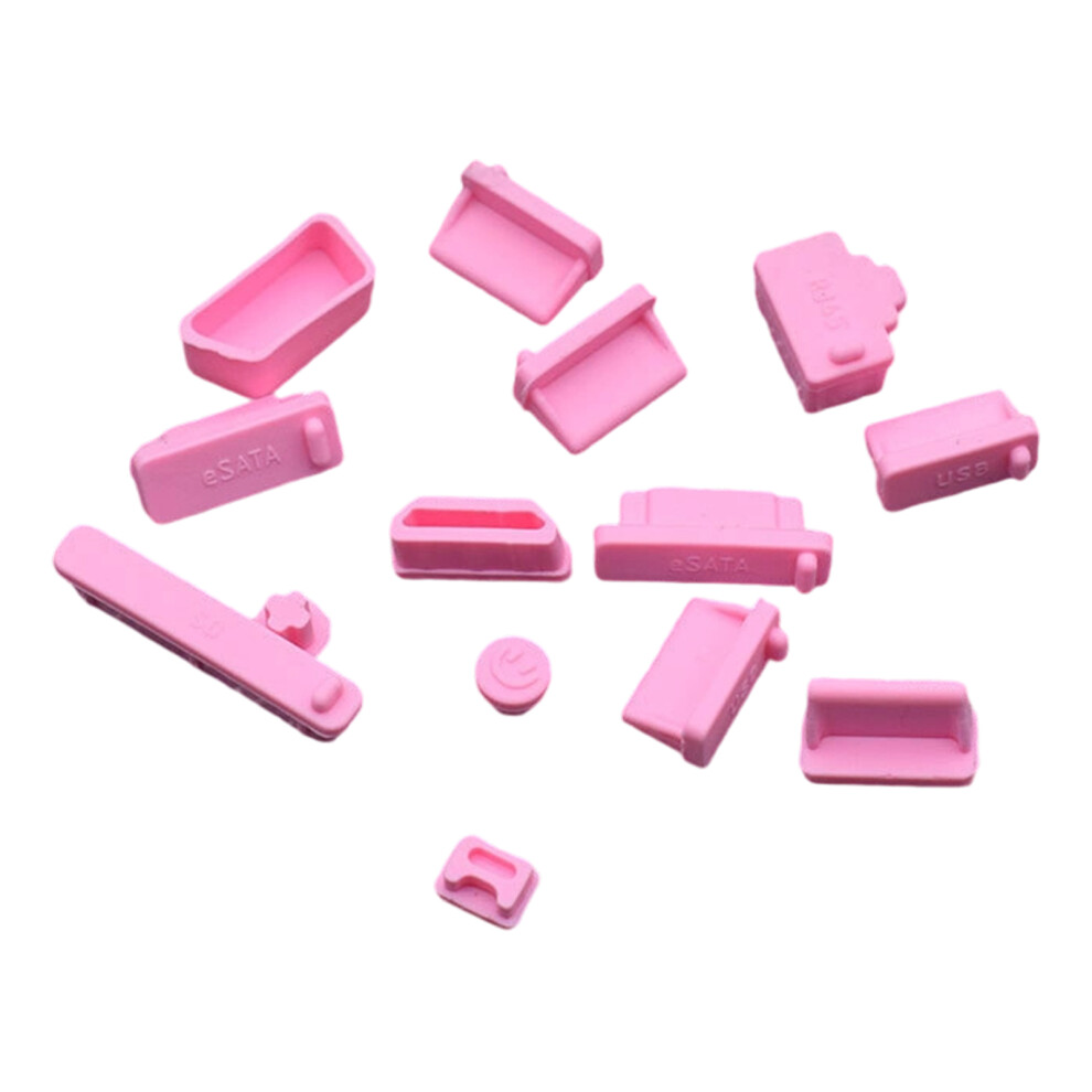 Quick Install Silicone Port Covers Dust Plugs Usb Type C- Pink 7704000182638