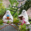 Halloween Decorations Ghostly Statues Figurines Resins Reading 4