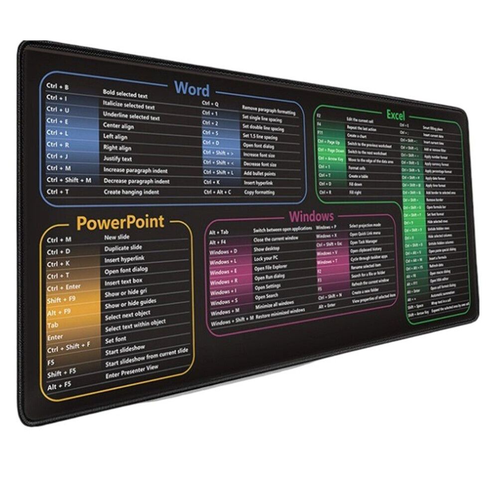 Nonslip Computer Mats With Excels-300X800x2mm Popular English 3 7704000182393