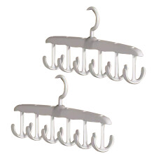 Student Friendly Rotating Clothes Hook Space Saving-2 packs