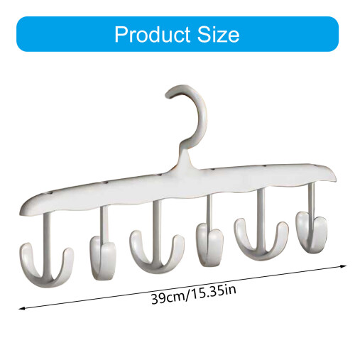 Sturdy Plastic Rotating Garment Rack Portable Waved-5 packs 1