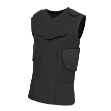 Mens Chest Protector Vest Rib Guard Sleeveless Compression Shirt For Skateboarding Basketball Training Size XL