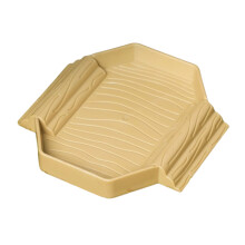 Piscine de trempage pour tortues en plastique,-Marron jaune